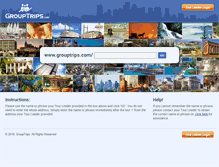Tablet Screenshot of grouptrips.com